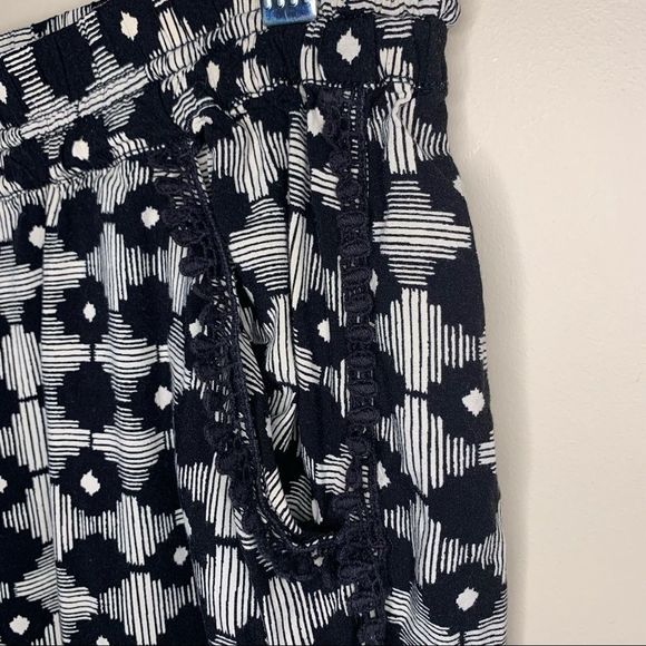 Anthropologie Hei Hei Goh Black Printed Tapered Pants Women’s Size Small - Picture 8 of 13